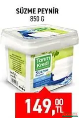 TARIM KREDİ SÜZME PEYNİR 850 G fiyat ve kampanya bilgisi
